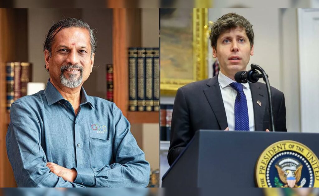 सबसे कोडिंग काम चुराने के लिए एआई? ज़ोहो के संस्थापक, श्रीधर वेम्बु, कहते हैं कि, सैम अल्टमैन सहमत हैं