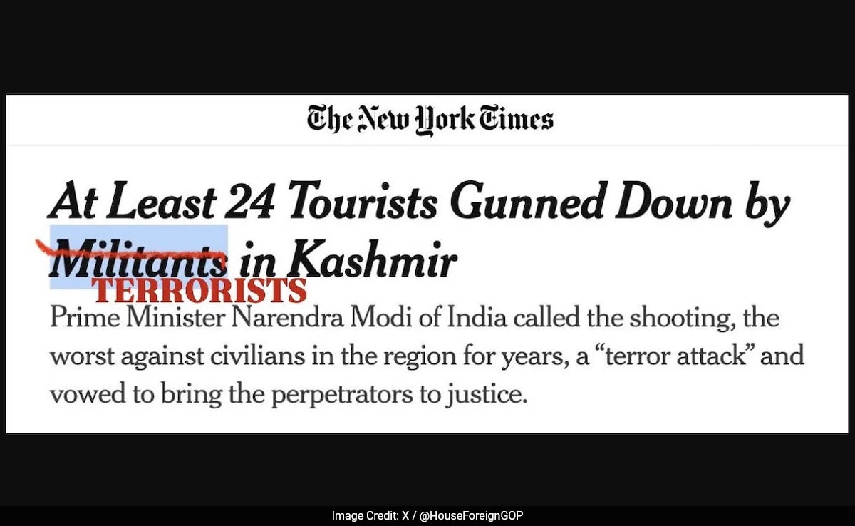 NYT ने संयुक्त राज्य सरकार द्वारा कैशमिरो आतंकवादी हमले की रिपोर्टिंग के लिए आलोचना की