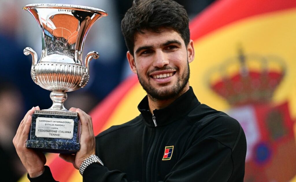 कार्लोस अलकराज़ ने जन्निक पापी को रोलैंड गैरोस चेतावनी में इटैलियन ओपन जीतने के लिए डाउन किया