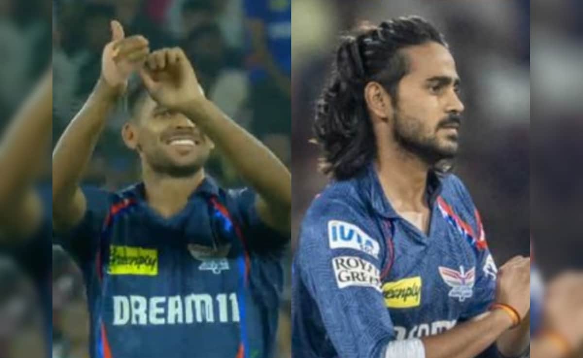 एलएसजी पेसर आकाश सिंह ने डिग्वेश रथी के विवादास्पद उत्सव को दोहराया। देखना