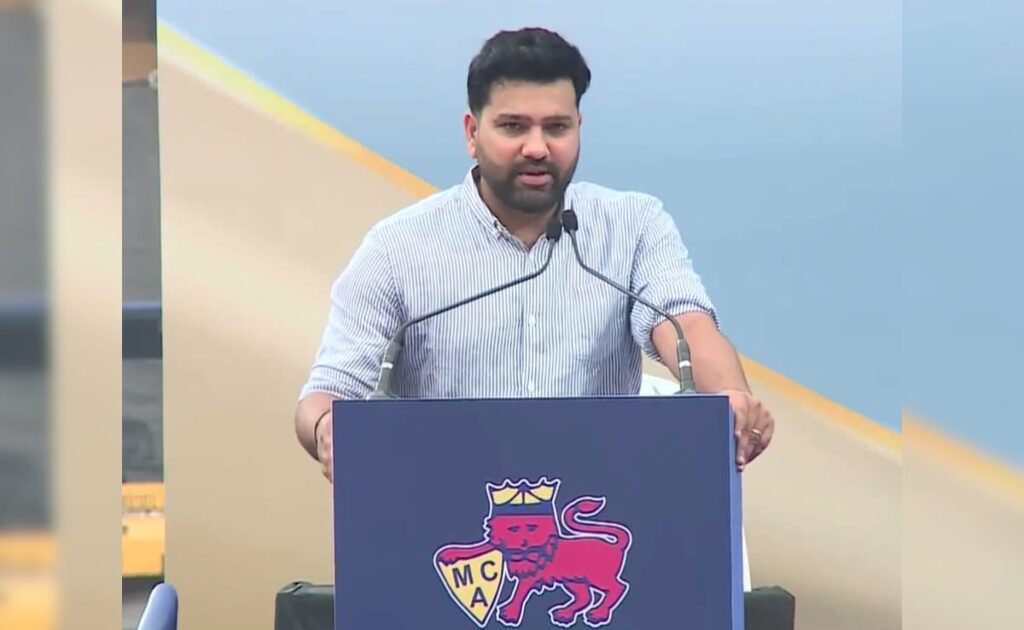 “खेलते रहो …”: रोहित शर्मा का संदेश वानखेड स्टेडियम स्टेडियम के रूप में है जो उसका नाम रखता है