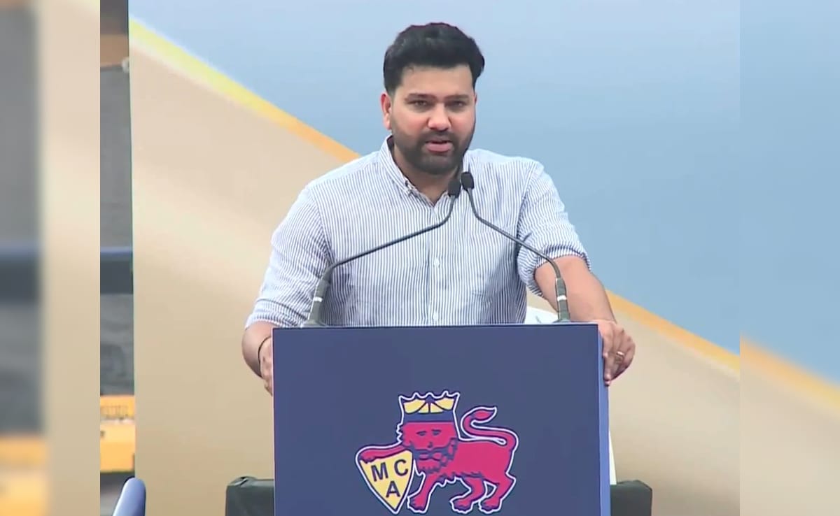 “खेलते रहो …”: रोहित शर्मा का संदेश वानखेड स्टेडियम स्टेडियम के रूप में है जो उसका नाम रखता है
