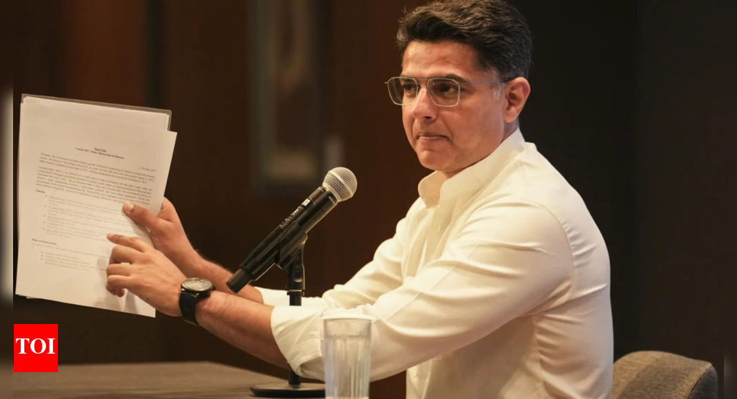 अधीकर यात्रा मतदाता: सचिन पायलट ने केंद्र को 3 प्रश्न उठाए; पटना चॉप्स की निंदा | भारत समाचार