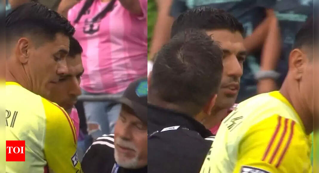 लुइस सुआरेज़ ने प्रतिद्वंद्वी कर्मचारियों के एक सदस्य को थूक दिया, लीग कप के फाइनल में लड़ाई में प्रवेश करता है – घड़ी | फ़ुटबॉल समाचार