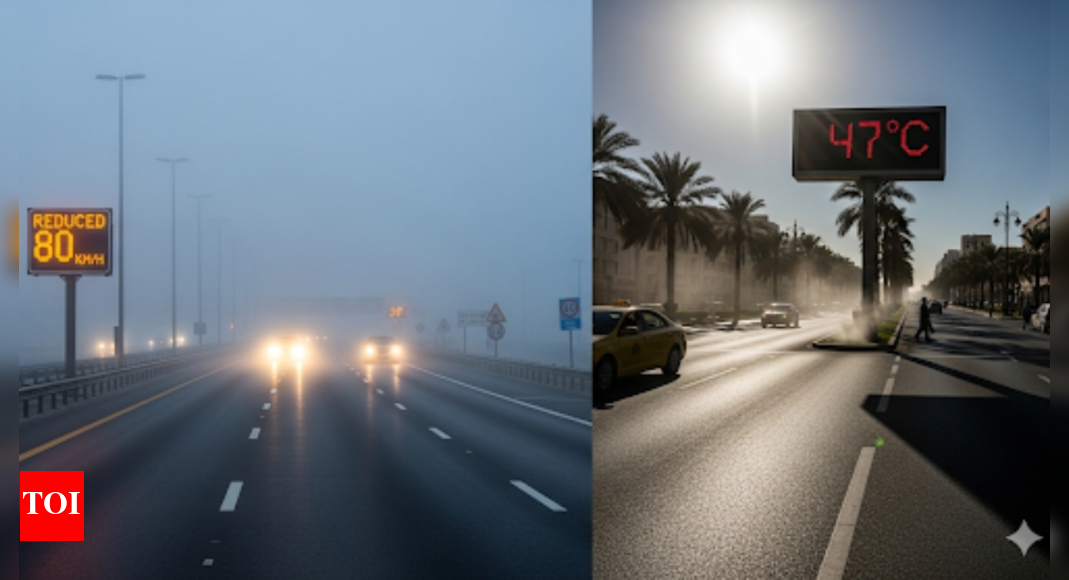 मौसम संबंधी चेतावनी: मोटी कोहरा सुबह में अबू धाबी में जल्दी ही गर्मी के लिए ईयू ब्रेज़र्स के रूप में बाधित होता है। दुनिया से समाचार