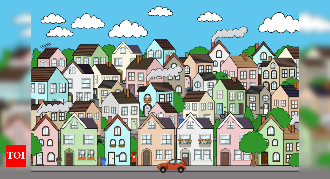 ऑप्टिकल भ्रम: केवल एक व्यक्ति जिसके पास एक उत्कृष्ट दृश्य है और सबसे अच्छा अवलोकन कौशल एक दरार के साथ घर का पता लगा सकता है |