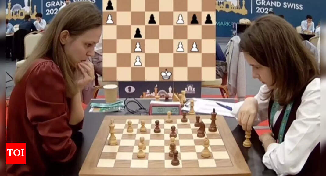 शतरंज | चौंकाने वाला! वर्ल्ड नंबर 5 के महाप्रबंधक अन्ना मुज़िचुक, घड़ी को भूल जाते हैं, ग्रैंड स्विस में एक बड़े पैमाने पर झटका लगाते हैं – घड़ी | शतरंज समाचार