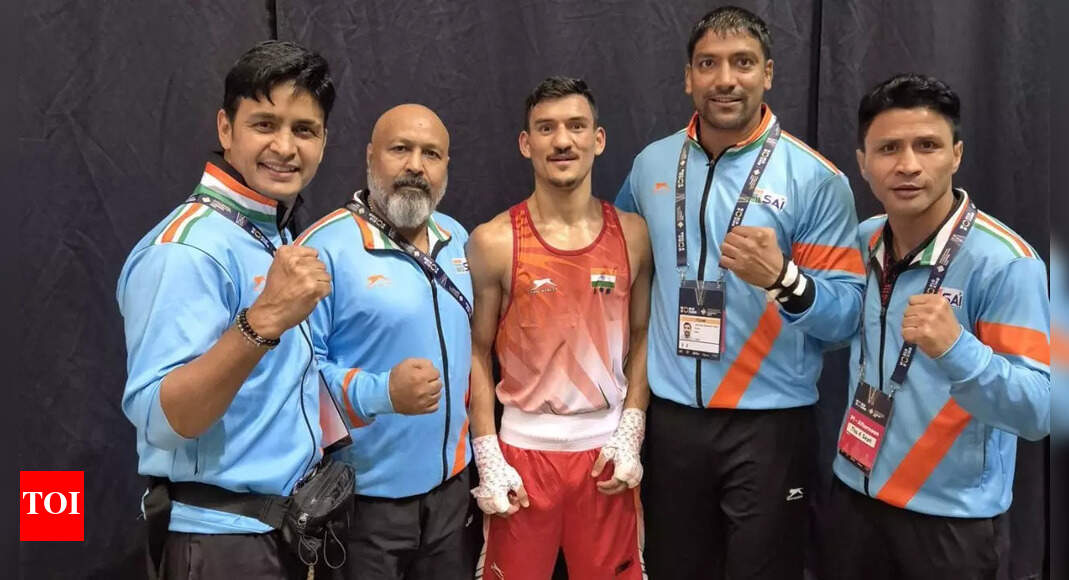 मुक्केबाजी की दुनिया: पवन बार्थवाल पहला रक्त खींचता है; बंद बाउट बनाम पेरिस ओलंपियन में प्रबल | मुक्केबाजी समाचार