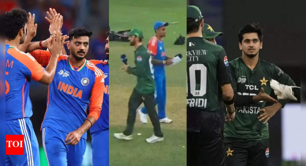 दुबई नाटक! भारत एशिया कप की जीत के बाद पाकिस्तान के हाथ को मजबूत करने से इनकार करता है; पाक कोच गुस्सा हो जाता है | क्रिकेट समाचार