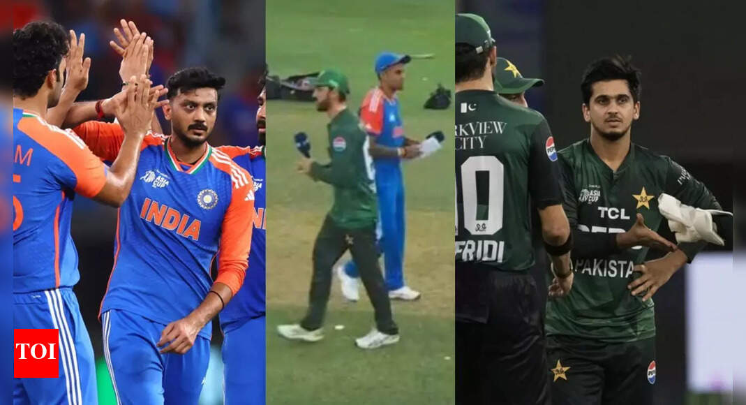 दुबई नाटक! भारत एशिया कप की जीत के बाद पाकिस्तान के हाथ को मजबूत करने से इनकार करता है; पाक कोच गुस्सा हो जाता है | क्रिकेट समाचार