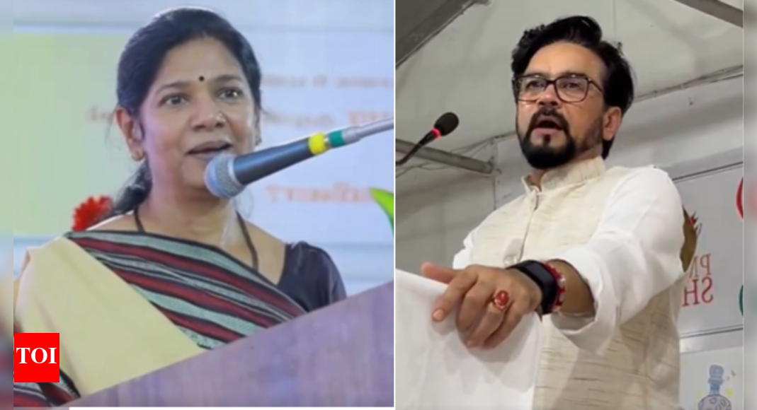 ‘उत्तर के कुछ नेता …’: भाजपा अनुराग ठाकुर के डिप्टी के ‘हनुमान’ की टिप्पणी के खिलाफ Dmk Kanimozhi के डिप्टी का महान हमला – घड़ी | भारत समाचार