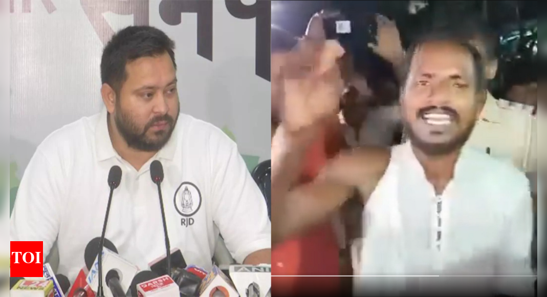 भाजपा मंत्री जिबेश मिश्रा, सड़क पर सवाल के बारे में पत्रकार पर हमला? Texashwi yadav एक वीडियो परीक्षण प्रस्तुत करता है; देवदार की मांग | भारत समाचार