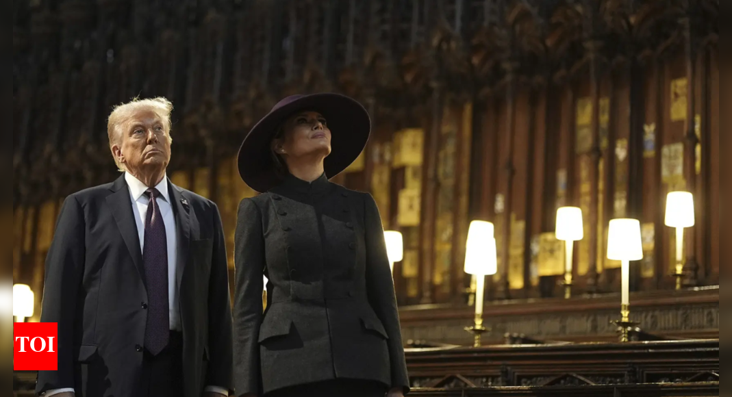 असली धूमधाम के बाद, ट्रम्प के राज्य की यात्रा राजनीति के लिए रिसॉर्ट्स और स्टारर के साथ एक बैठक