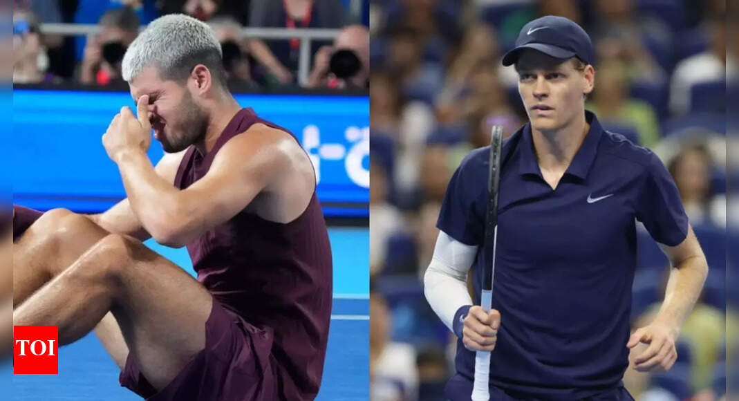 कार्लोस अलकराज़ ने जापान में जीतने के लिए डराने की चोट की लड़ाई की, जन्निक सिनर ने चीन में RO16 को गोली मार दी | टेनिस न्यूज