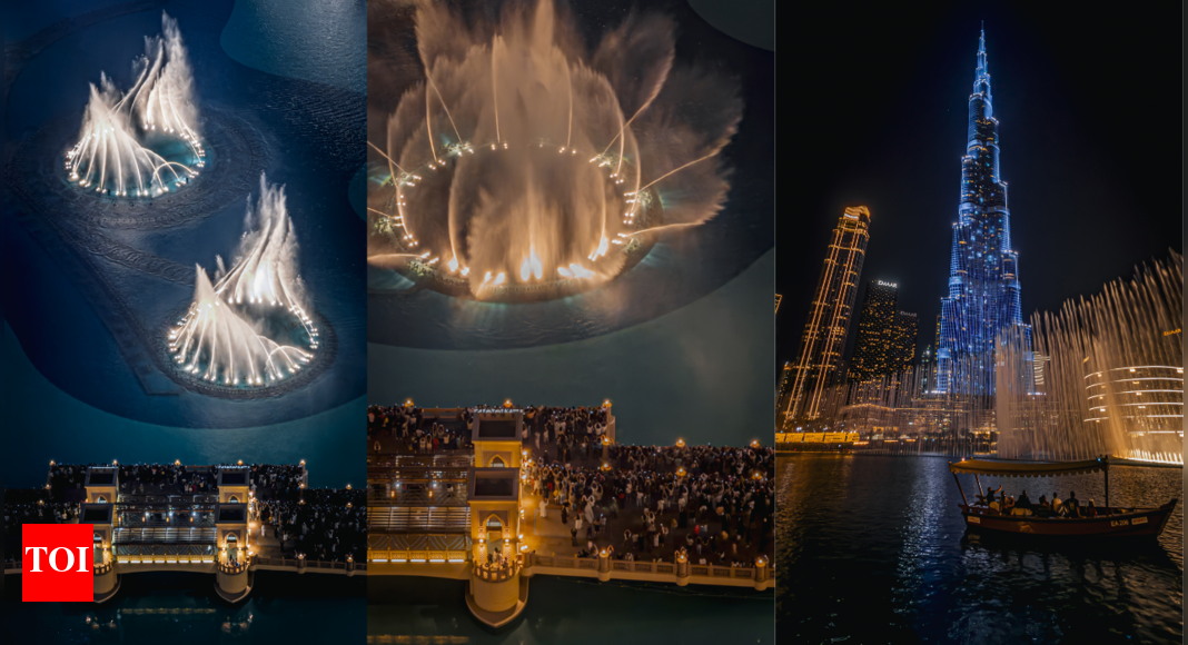 दुबई के लिए महान रात: हजारों लोग लेक बुर्ज पर जाते हैं जबकि दुबई फाउंटेन 5 महीने के बाद फिर से नृत्य करता है दुनिया से समाचार