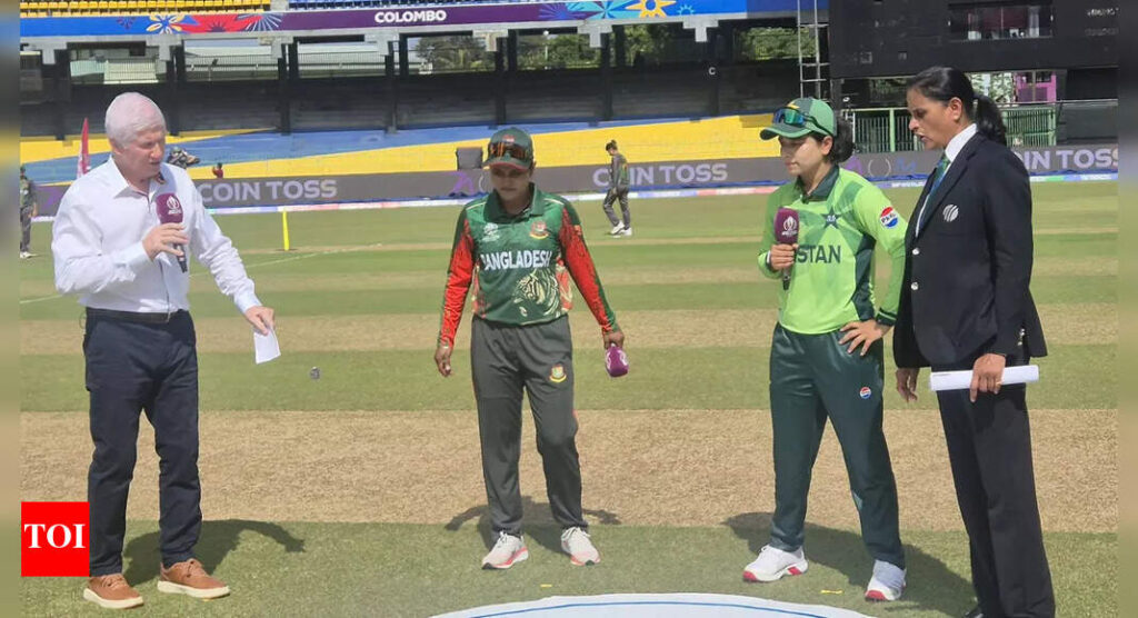 पाकिस्तान की महिलाएं 0/0 0.0 ओवर में | बांग्लादेश बनाम पाकिस्तान लाइव, महिला विश्व कप 2025: पाकिस्तान बांग्लादेश को हिट करने का विकल्प चुनता है