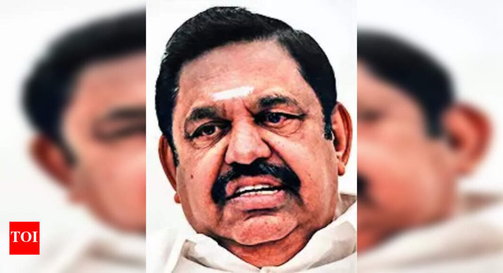 तमिलनाडु: पुलिस सड़क पर प्रदर्शनों के लिए ईपीएस की मंजूरी से इनकार करती है भारत समाचार तमिलनाडु: पुलिस सड़क पर प्रदर्शनों के लिए ईपीएस की मंजूरी से इनकार करती है भारत समाचार