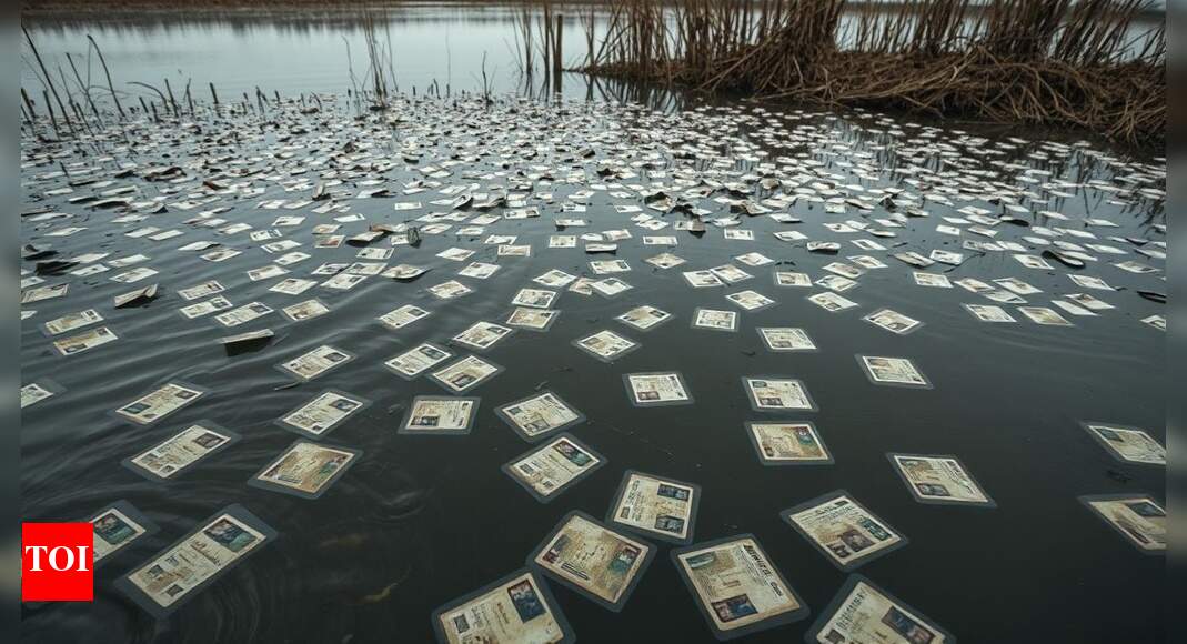 मध्य प्रदेश: तालाब में पाया गया 100 मतदाता पहचान; आदेशित जांच | भारत समाचार