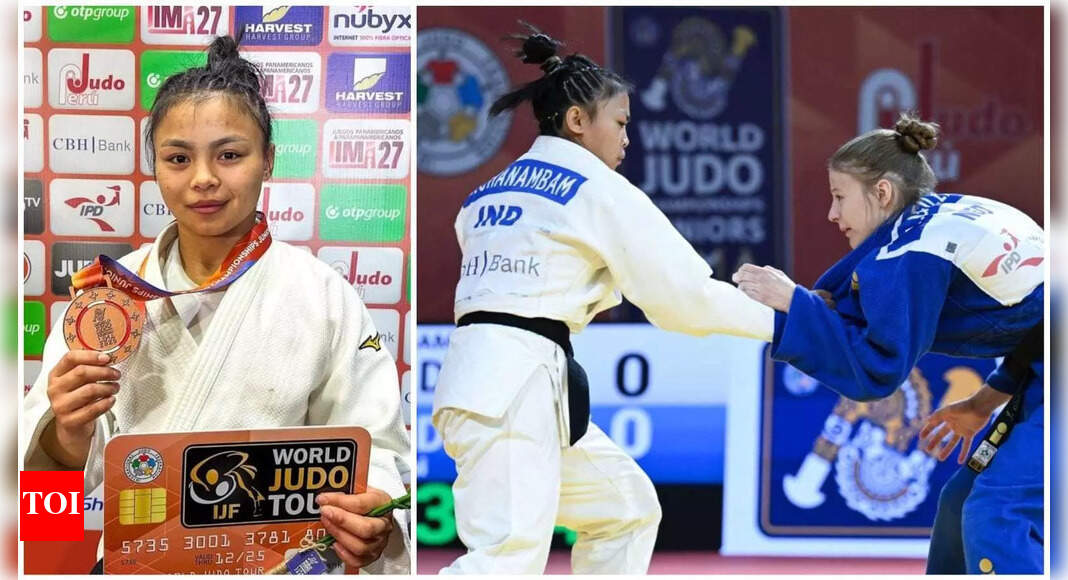 भारत के पहले विश्व जूनियर चैम्पियनशिप पदक के साथ जुडोका लिनथोई चनंबम की कहानी | अधिक खेल समाचार