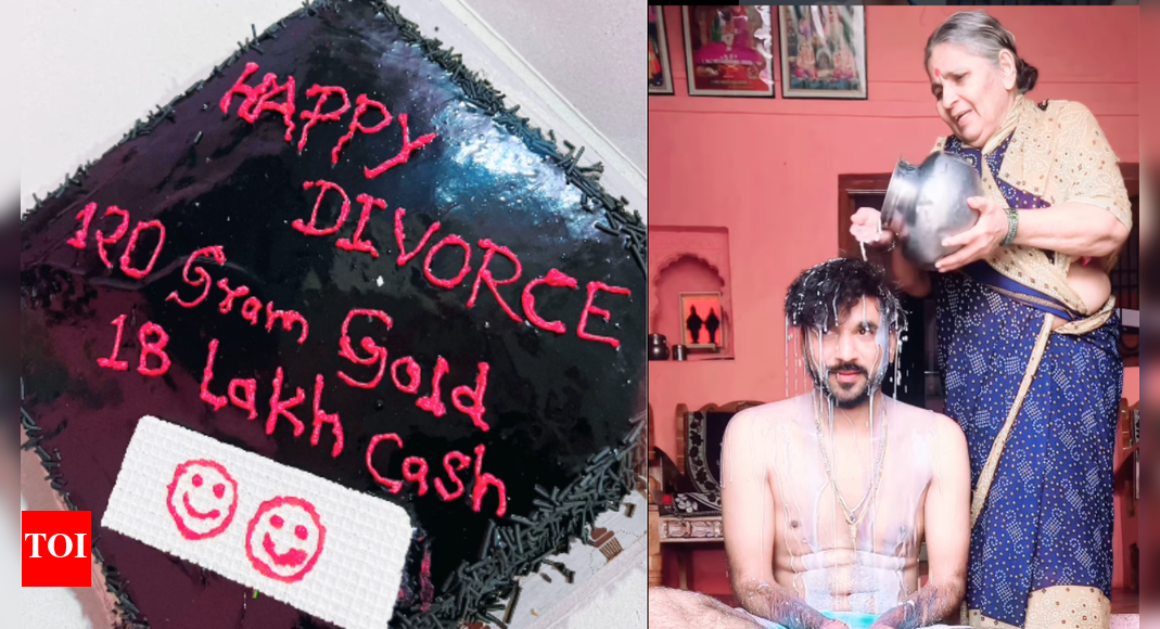 ‘सिंगल हून, ख़ुश हून’: मैन ने मिल्क बाथ की रस्म ‘शाधि’ का प्रदर्शन किया, तलाक के बाद केक काट दिया – मित्सा | भारत समाचार