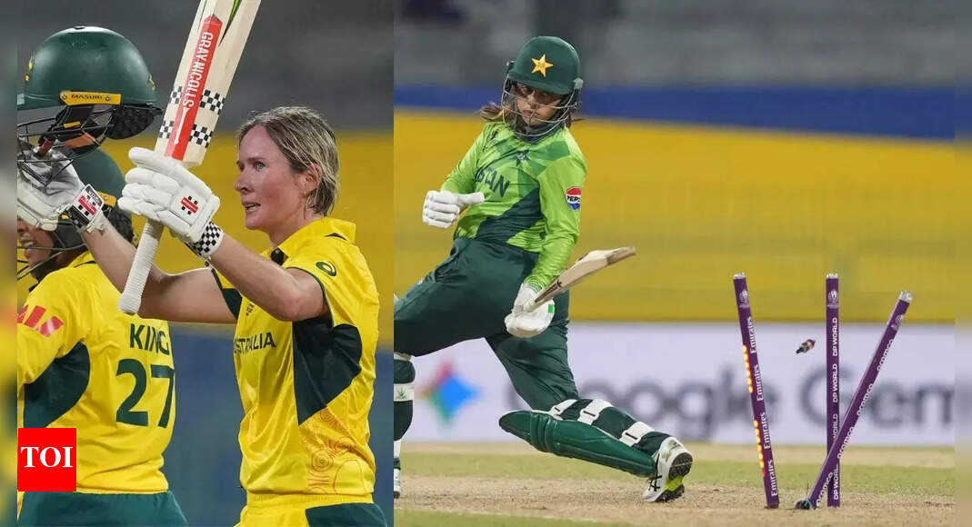 महिला सीपीआई विश्व कप: ऑस्ट्रेलिया ने पाकिस्तान को अपमानित किया; बेथ मूनी की सदी उच्च वर्गीकरण के ऑस्ट्रेलियाई लोगों की मदद करती है | क्रिकेट समाचार