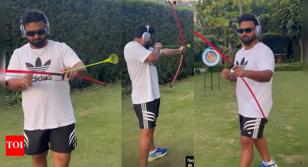ऋषभ पंत ने तीरंदाजी कौशल दिखाया और अपने पहले ही प्रयास में लक्ष्य पर निशाना साधा – देखें | क्रिकेट समाचार