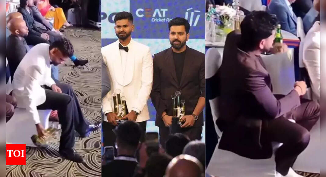 श्रेयस अय्यर ने ट्रॉफी जमीन पर छोड़ी; रोहित शर्मा का अनमोल कारनामा हुआ वायरल – देखें | मैदान से बाहर की ख़बरें