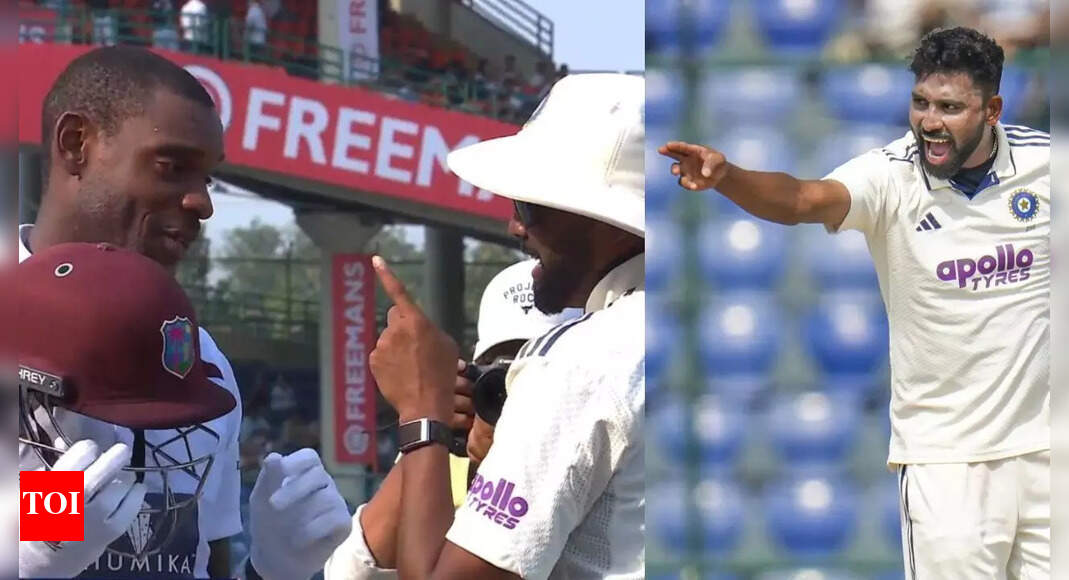 IND vs WI: मोहम्मद सिराज ने जस्टिन ग्रीव्स को दी ज्यादा रन न बनाने की चेतावनी; निर्णय उल्टा निकला | क्रिकेट समाचार