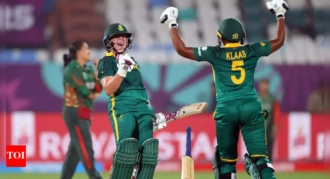 महिला विश्व कप: क्लो ट्रायॉन और नादिन डी क्लर्क ने दक्षिण अफ्रीका को बांग्लादेश पर तीन विकेट से जीत दिलाई | क्रिकेट समाचार
