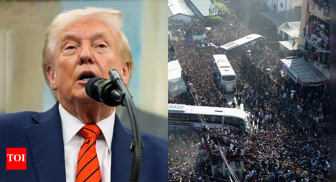 ‘जैसे ही मैं शब्द कहूंगा’: ट्रम्प का कहना है कि अगर हमास ने युद्धविराम का उल्लंघन किया तो इज़राइल गाजा में लौट सकता है, सभी बंधकों को मुक्त कर दिया जाएगा