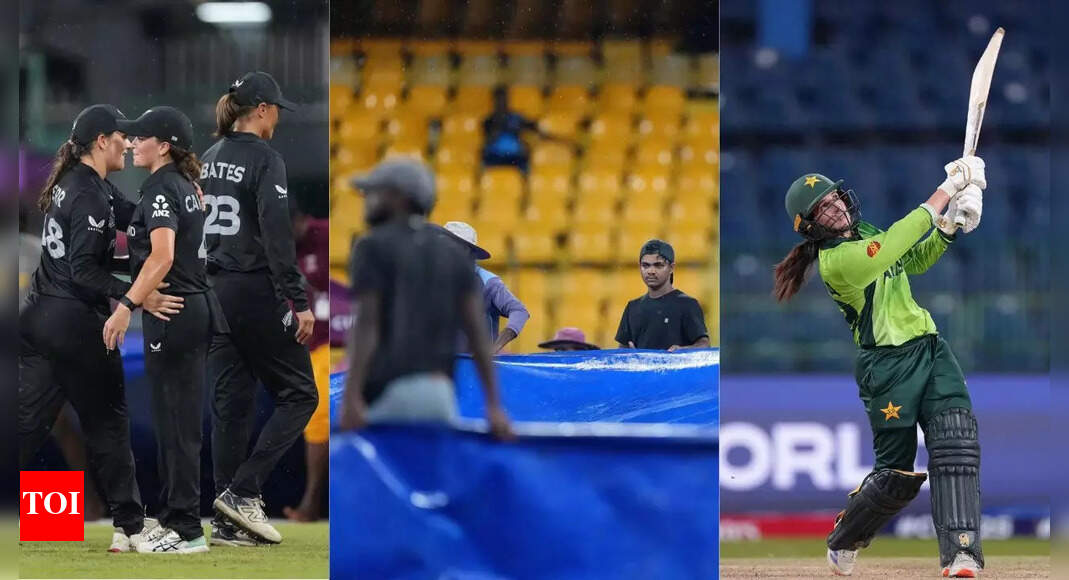 ICC महिला विश्व कप: न्यूजीलैंड-पाकिस्तान मुकाबला बिना नतीजे के रद्द; कोलंबो में चौथा भूस्खलन | क्रिकेट समाचार