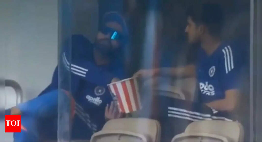 बारिश में देरी के दौरान पॉपकॉर्न खाते हुए पकड़े गए रोहित शर्मा और शुबमन गिल – देखें | क्रिकेट समाचार