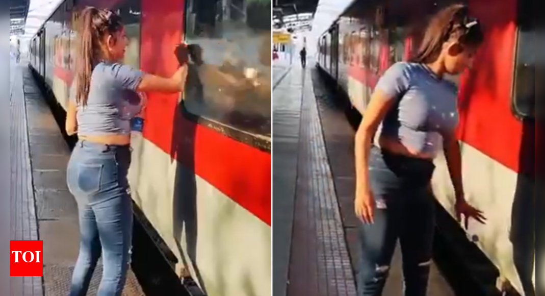 ‘बुनियादी नागरिक समझ की कमी’: महिला ट्रेन की खिड़की साफ करती है लेकिन पटरियों पर कचरा फेंक देती है; वीडियो हुआ वायरल | भारत समाचार