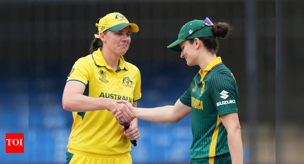 दक्षिण अफ़्रीका महिला टीम 5.3 ओवर में 31/0 | ऑस्ट्रेलिया बनाम दक्षिण अफ्रीका लाइव परिणाम, महिला विश्व कप 2025: ऑस्ट्रेलिया ने दक्षिण अफ्रीका के खिलाफ गेंदबाजी करने का विकल्प चुना