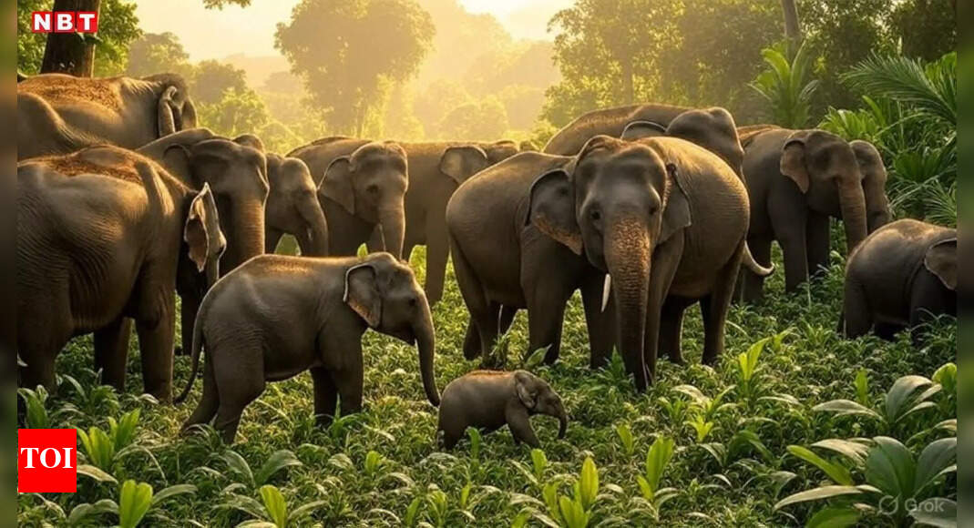 छत्तीसगढ़ के रायगढ़ जंगल में तालाब में डूबा हाथी का बच्चा | रायपुर समाचार