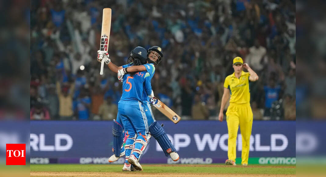 महिला विश्व कप: जेमिमा रोड्रिग्स ने इतिहास रचा, भारत ने फाइनल में पहुंचने के लिए अब तक का सबसे बड़ा महिला वनडे लक्ष्य हासिल किया | क्रिकेट समाचार