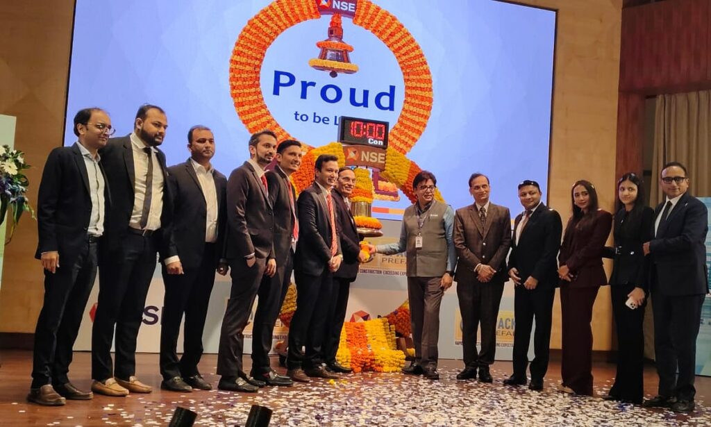 एपैक प्रीफैब टेक्नोलॉजीज आईपीओ की कीमत पर 9% से अधिक प्रीमियम के साथ सूचीबद्ध करता है