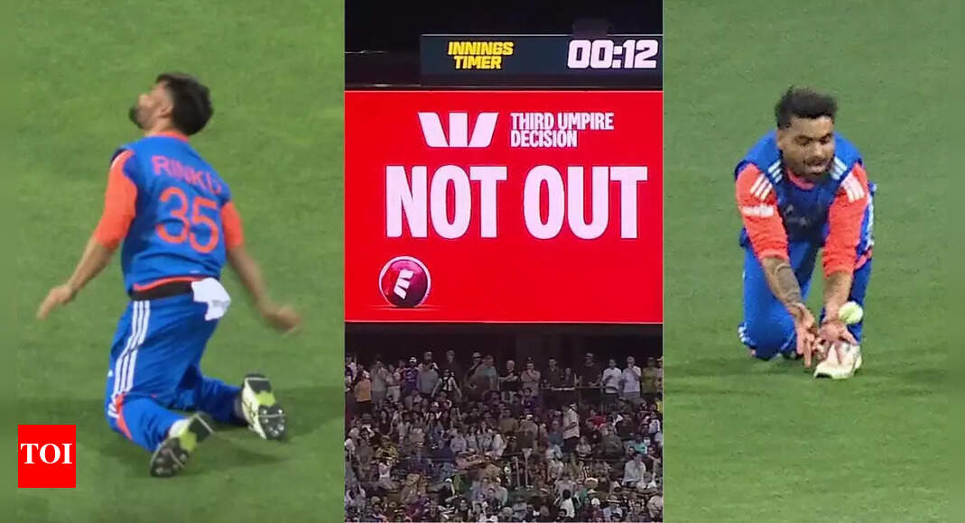 विवाद! कैच के बाद जश्न मनाते रिंकू सिंह; समीक्षा से पता चलता है ‘उपलब्ध नहीं’ | क्रिकेट समाचार