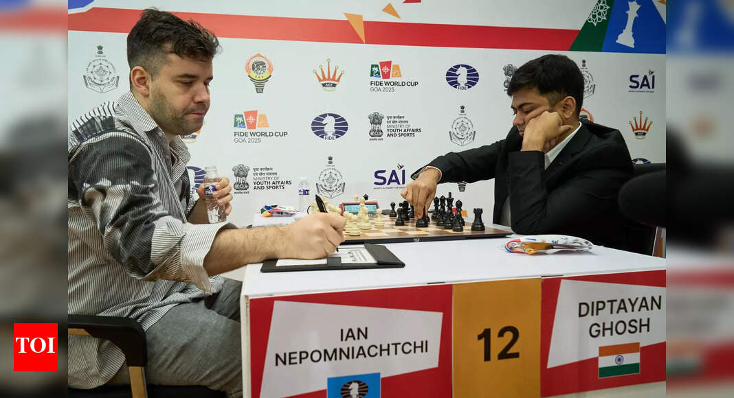 गोवा में गैर वरीयता प्राप्त दीप्तायन घोष ने दो बार के कैंडिडेट्स चैंपियन इयान नेपोम्नियाचची को हराया | शतरंज समाचार