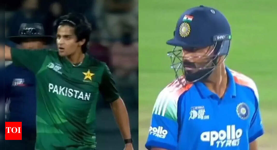 IND vs PAK: आक्रामक आउट होने के बाद नमन धीर ने पाकिस्तानी गेंदबाज को घूरकर देखा – देखें