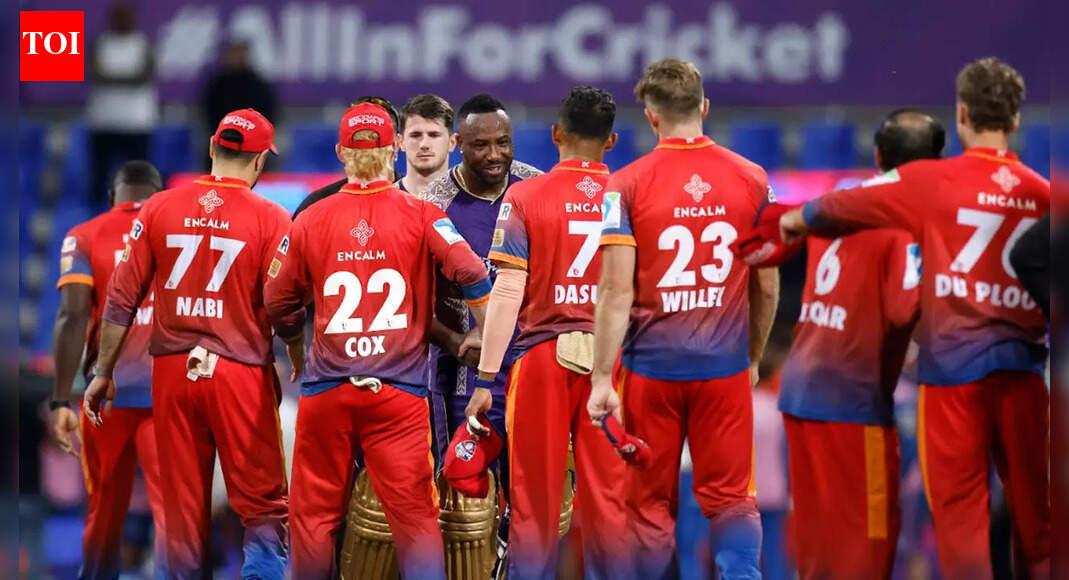 ILT20: आंद्रे रसेल का देर से किया गया आक्रमण अबू धाबी नाइट्स राइडर्स के लिए दिन बचाने में विफल रहा | क्रिकेट समाचार