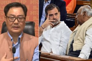 ‘एनडीए ने कभी किसी को मारने की बात नहीं की’: किरण रिजिजू ने कांग्रेस रैली में पीएम मोदी के खिलाफ नारेबाजी के लिए राहुल गांधी की आलोचना की; क्षमा करें | भारत समाचार