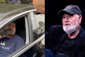 दोहरे हत्याकांड की जांच के बीच विघटनकारी प्रभावशाली लोगों ने रॉब रेनर के घर के बाहर लाइवस्ट्रीम पर अराजकता फैलाई