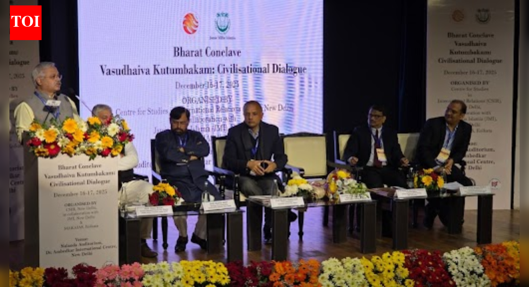 सभ्यताओं का संवाद: दिल्ली में वसुधैव कुटुंबकम कॉन्क्लेव आयोजित; विद्वान वैश्विक शांति और सुरक्षा की जांच करते हैं | भारत समाचार