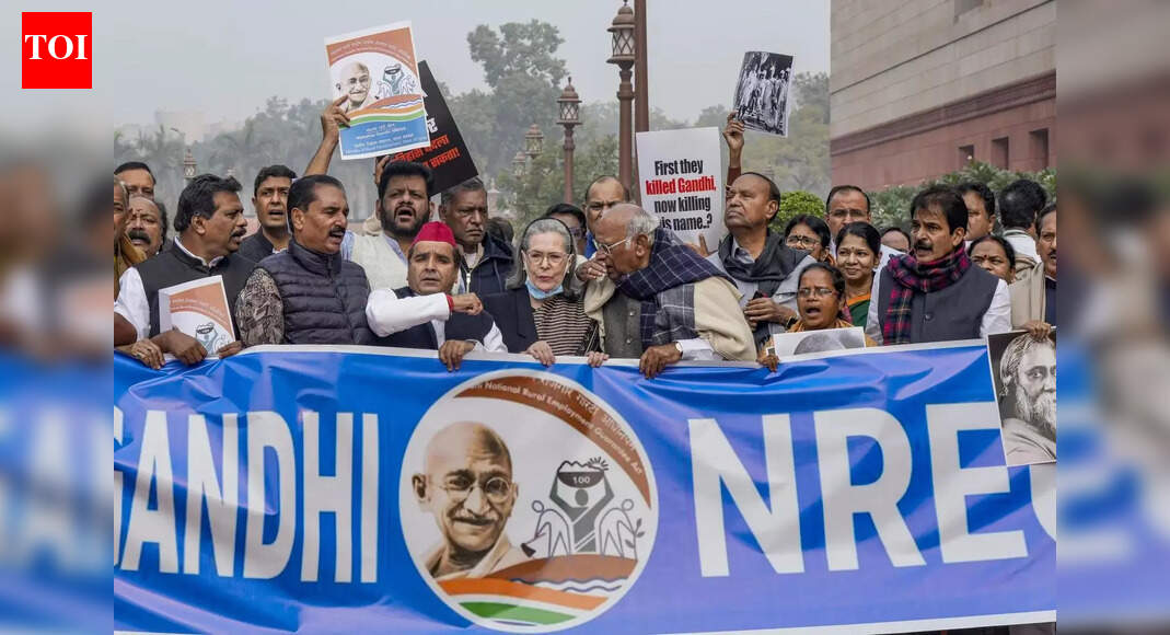 ‘वीबी-जी रैम जी’ बिल: कांग्रेस ‘कमजोर’ श्रम कानून के खिलाफ देशव्यापी आंदोलन शुरू कर सकती है | भारत समाचार