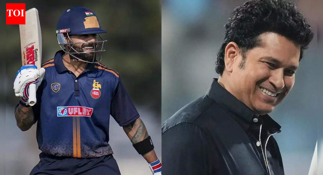 विराट कोहली ने राष्ट्रीय टीम में वापसी करते हुए सचिन तेंदुलकर को पछाड़ा, विजय हजारे ट्रॉफी के पहले मैच में दिल्ली को 131 रनों से बचाया | क्रिकेट समाचार