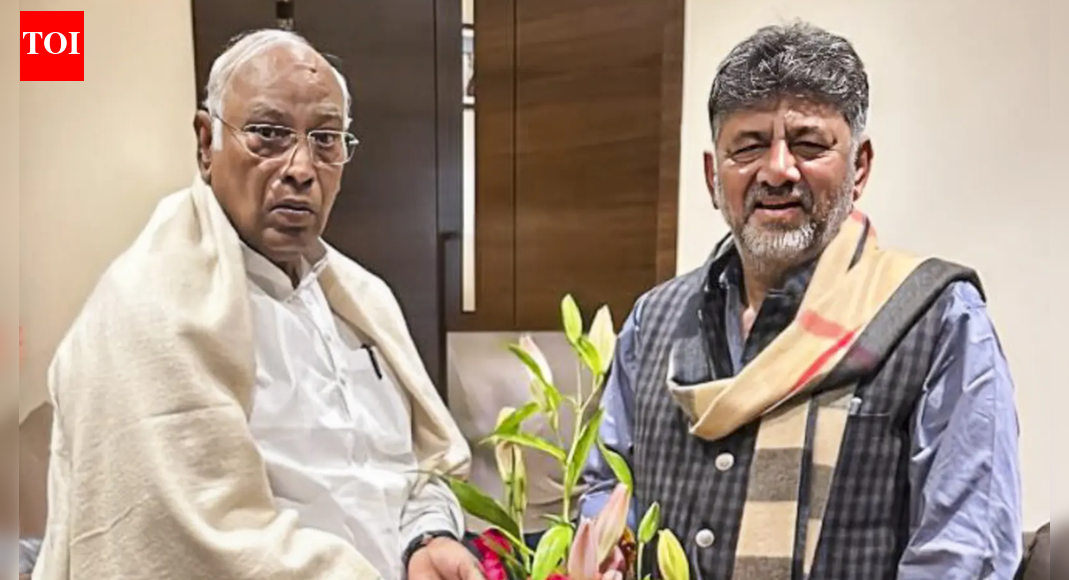 ‘आलाकमान के फैसले का पालन करें’: कर्नाटक सीएम विवाद में शिवकुमार; कांग्रेस अध्यक्ष खड़गे से की मुलाकात | भारत समाचार