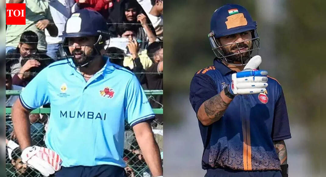 रोहित शर्मा शून्य पर, विराट कोहली 77 रन पर: विजय हजारे ट्रॉफी में प्रशंसकों का उतार-चढ़ाव वाला दिन | क्रिकेट समाचार