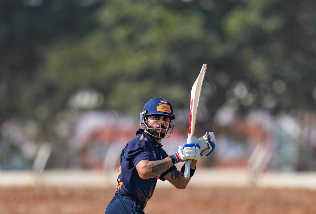 विराट कोहली की दिल्ली पावर हंड्रेड ने आंध्रा पर लिए 4 विकेट