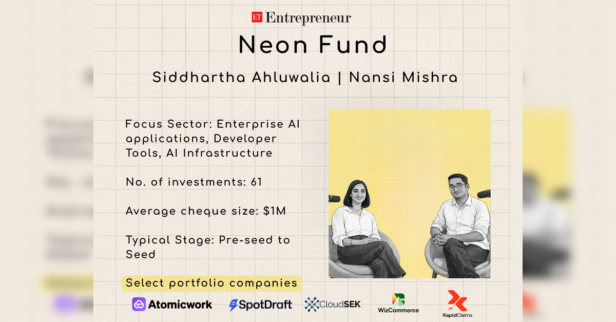 नियॉन फंड की यात्रा, इकोनॉमिकटाइम्सबी2बी